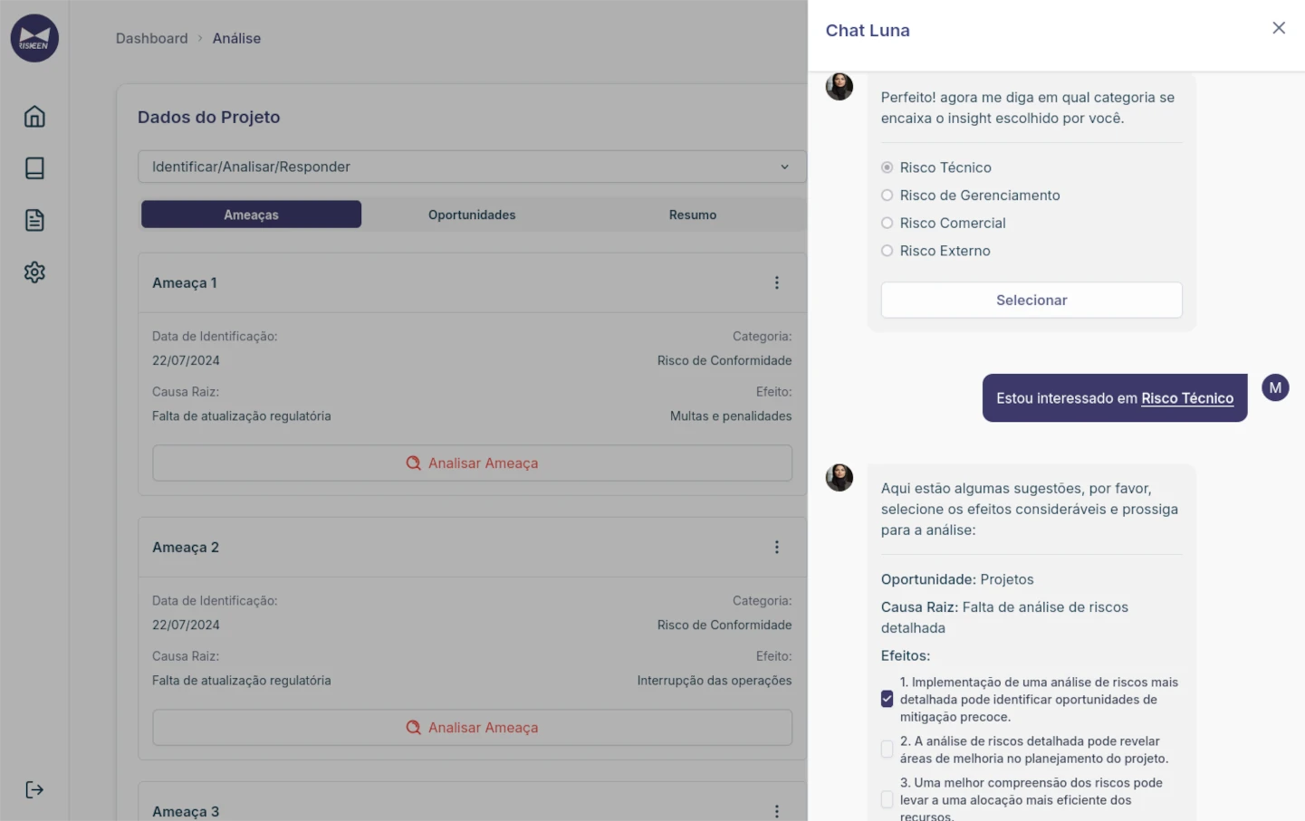 Chatbot project screenshot